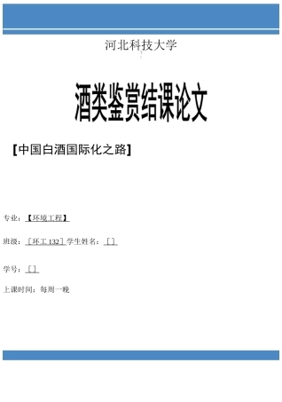 中国白酒国际化之路(DOC)