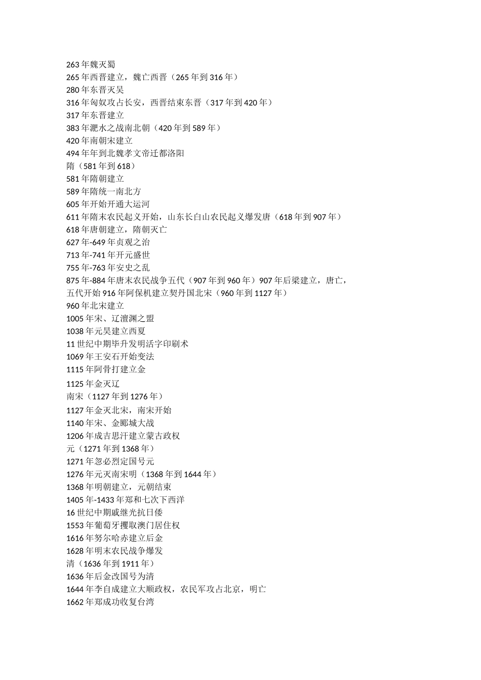 中外重大历史事件发生的时间表_第2页