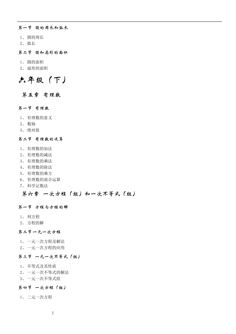 上海初中数学教材目录_第2页