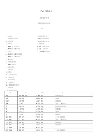 上海华升富士达电梯CP28使用手册