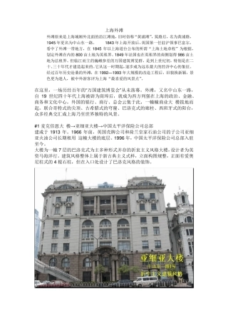 上海外滩建筑(附图)