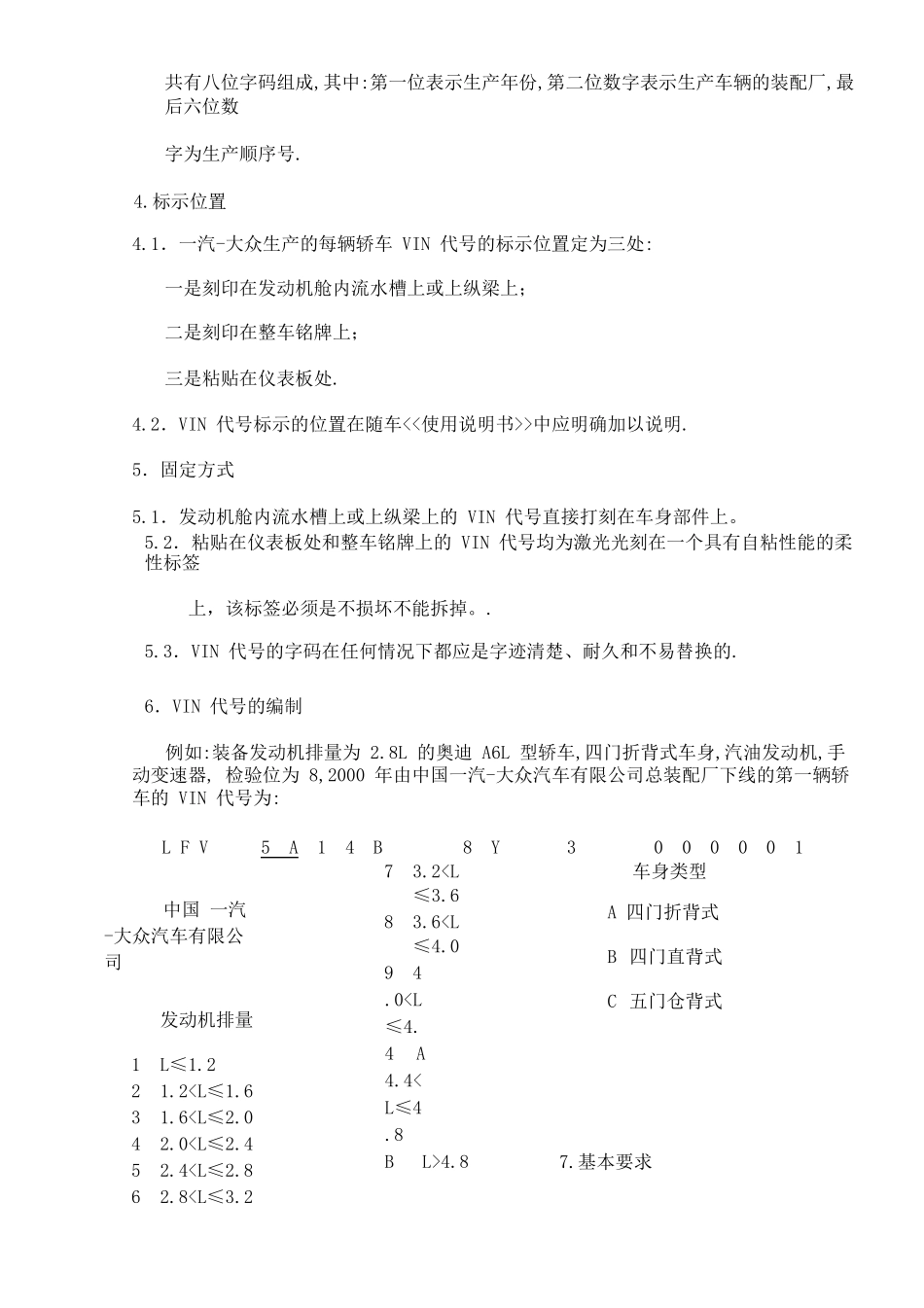 上海大众、一汽大众、东风日产车型与VIN代号对照表_第2页