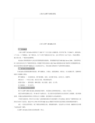 上海大众燃气调度系统