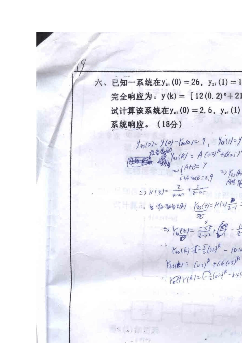 上海大学通信专业考研真题(信号系统)_第2页