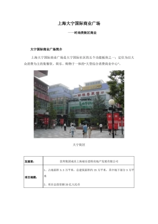 上海大宁国际商业广场