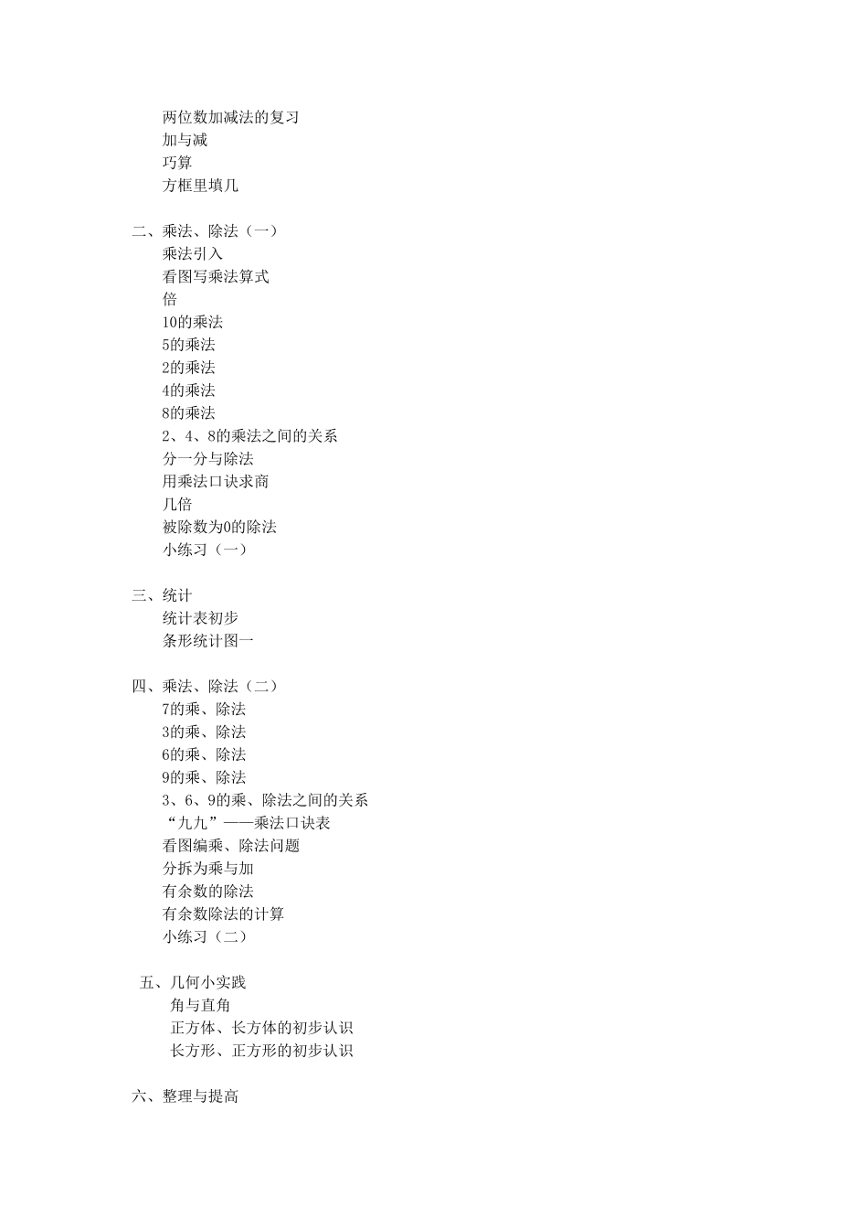 上海小学数学教材目录(试用版)_第3页