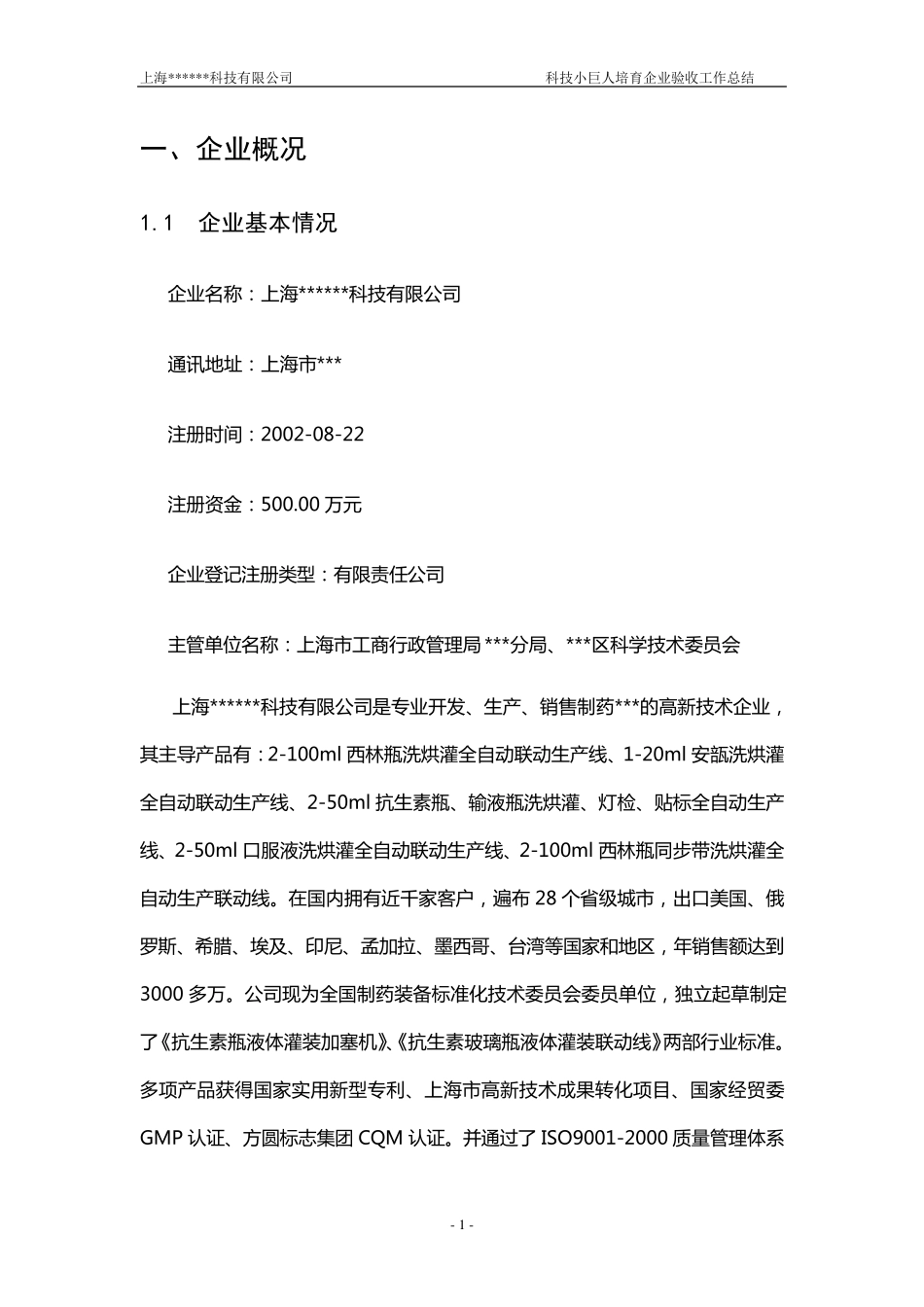上海市培育型小巨人企业总结报告模版1_第3页