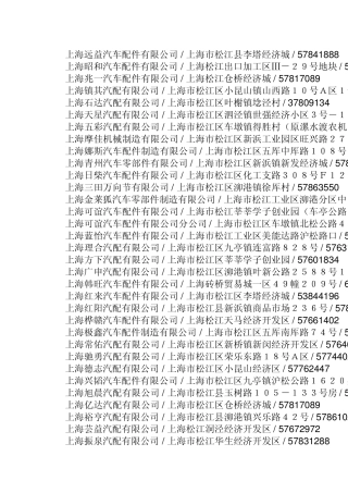 上海市汽车配件厂家