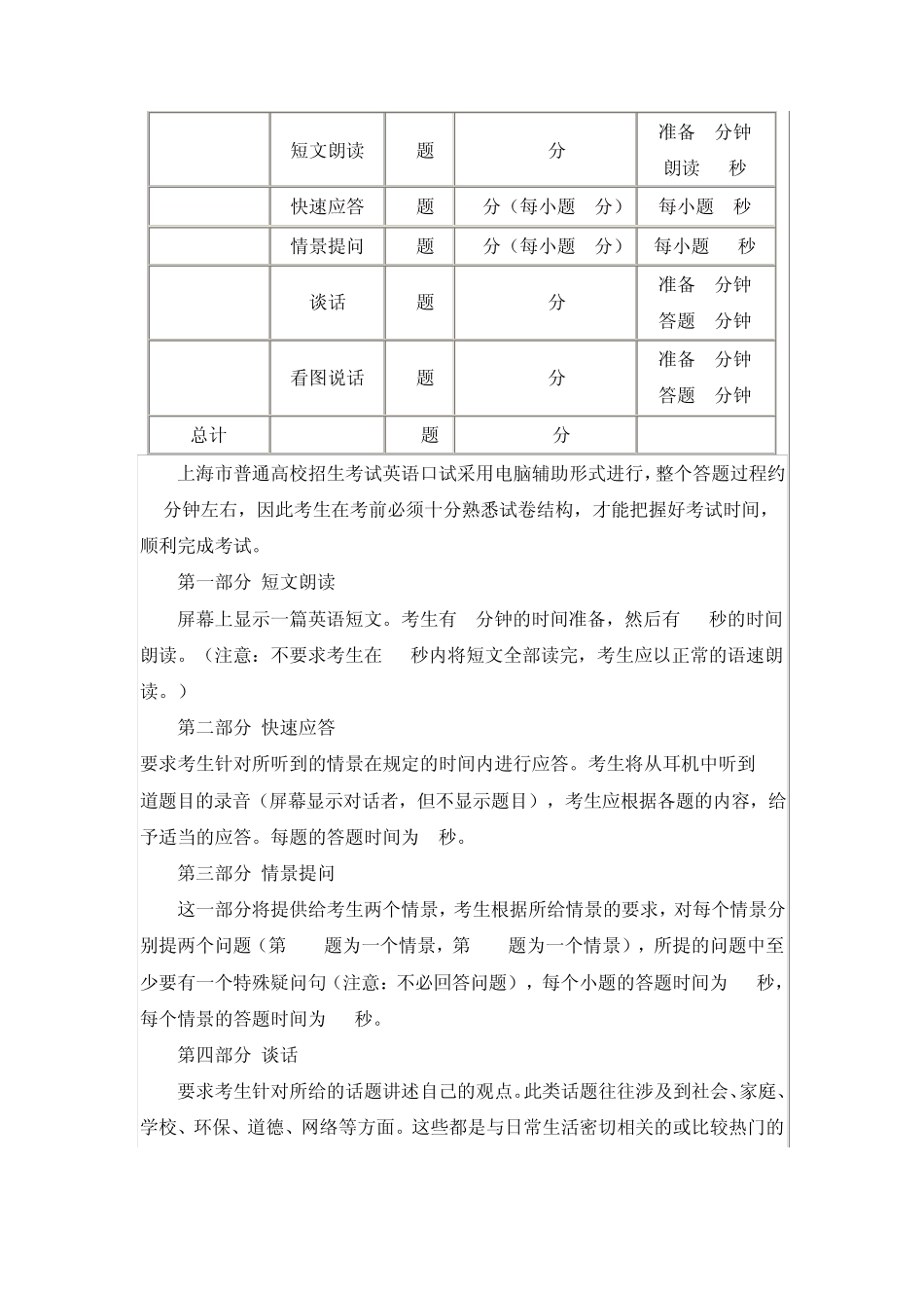 上海市高考英语口语考试2011.12_第2页