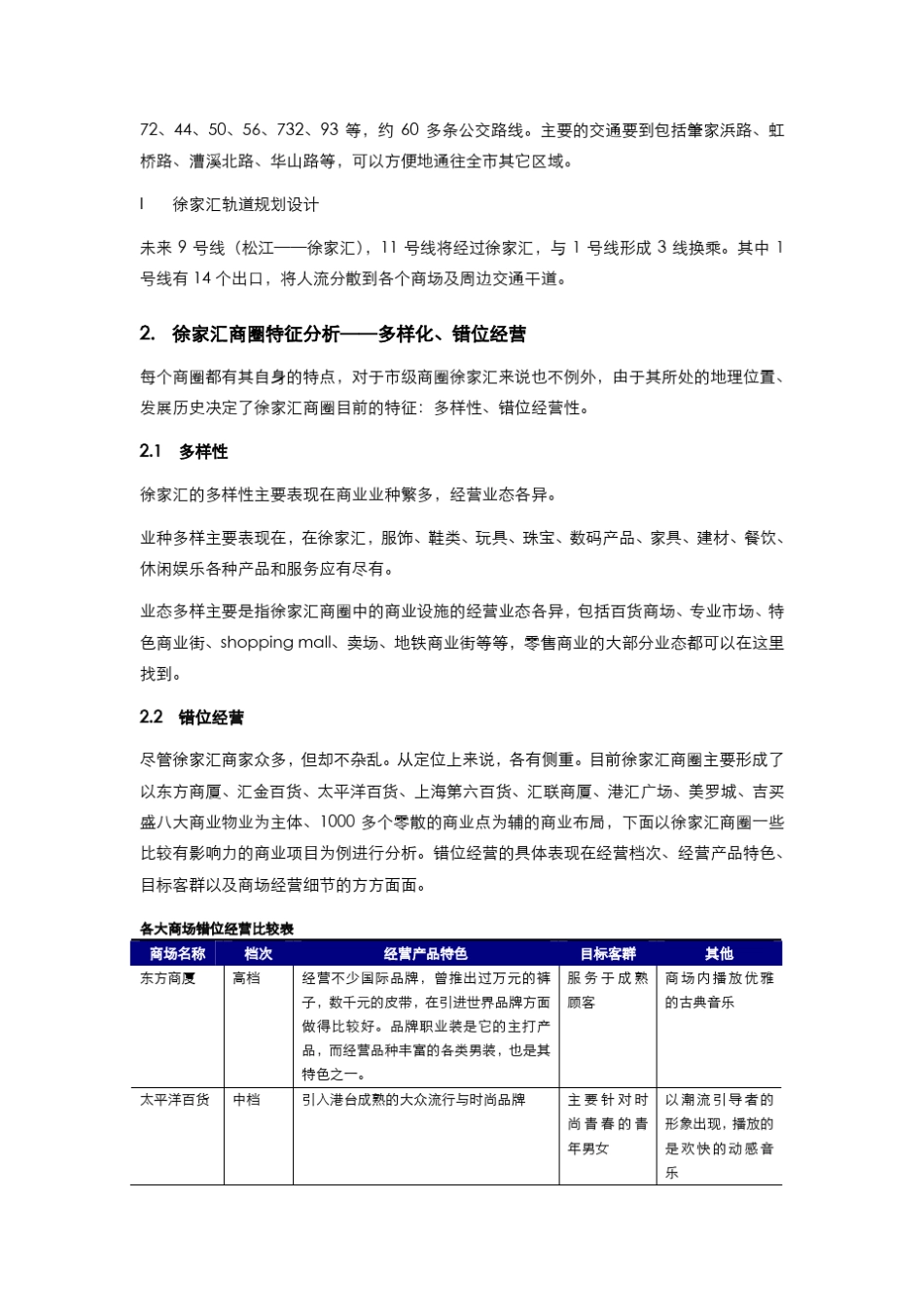上海徐家汇商圈分析_第3页