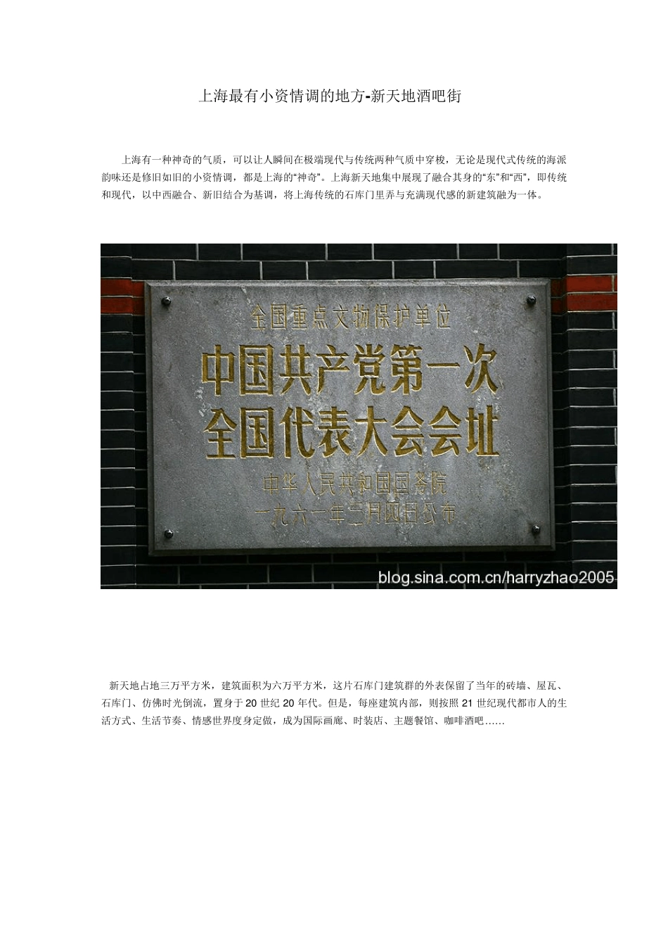 上海最有小资情调的地方新天地酒吧街_第1页