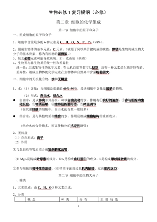 上海生物第一册知识点