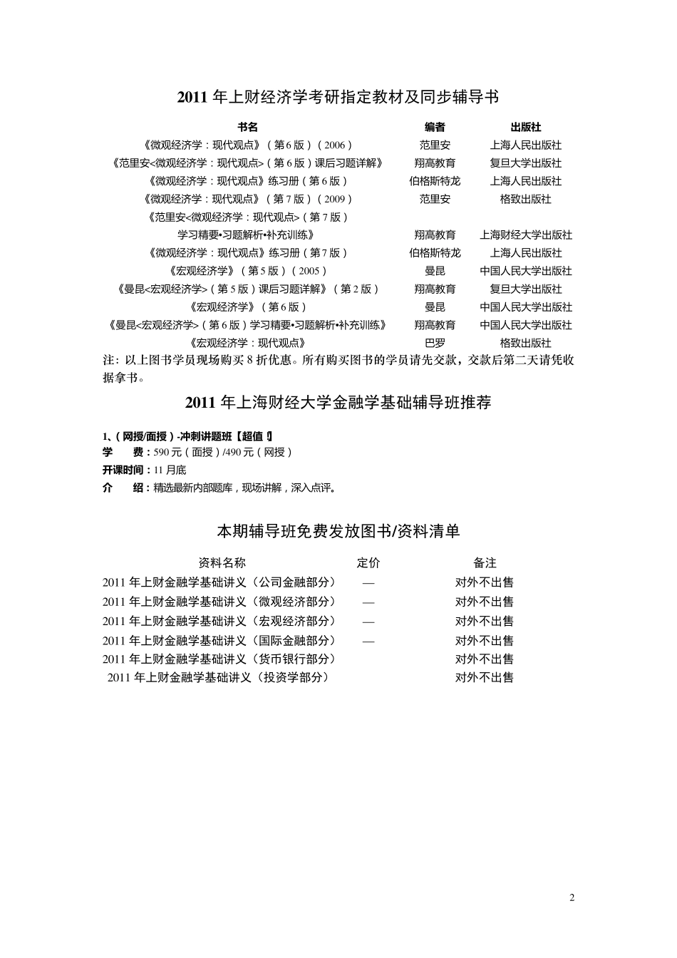 上海翔高考研上海财经大学812金融学基础强化班讲义国际金融_第2页