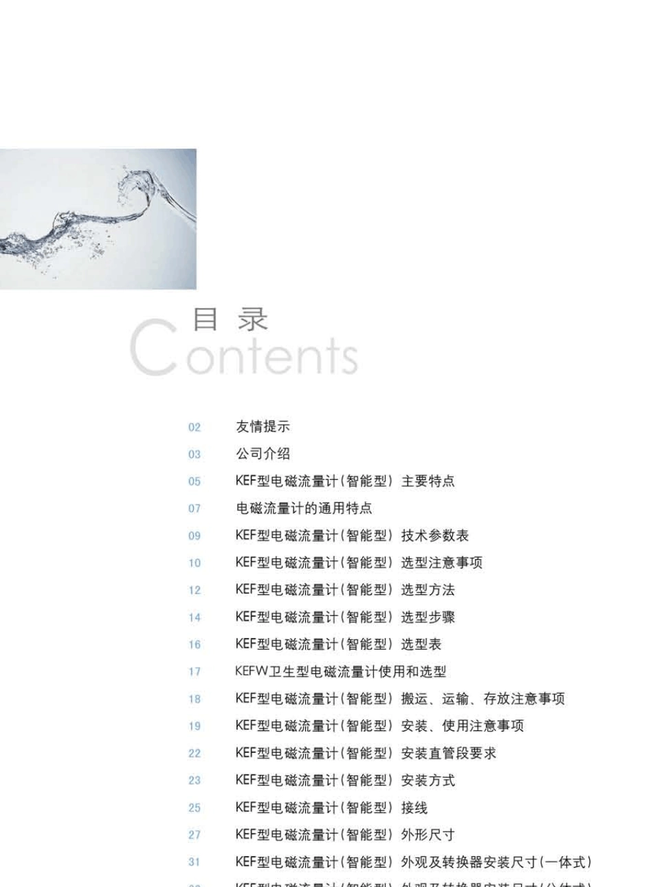 上海肯特电磁流量计KEF_第2页