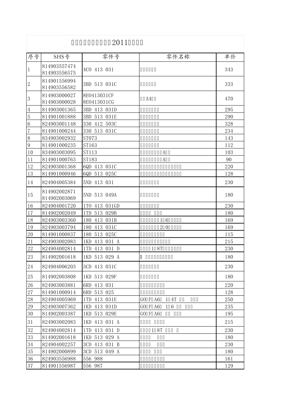上海萨克斯2011年新价格_第1页