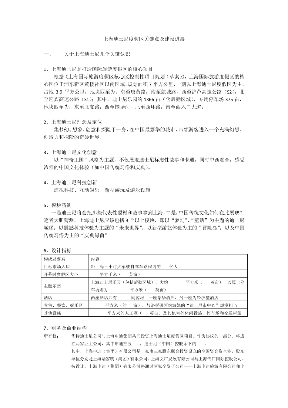 上海迪士尼度假区介绍及进展_第1页