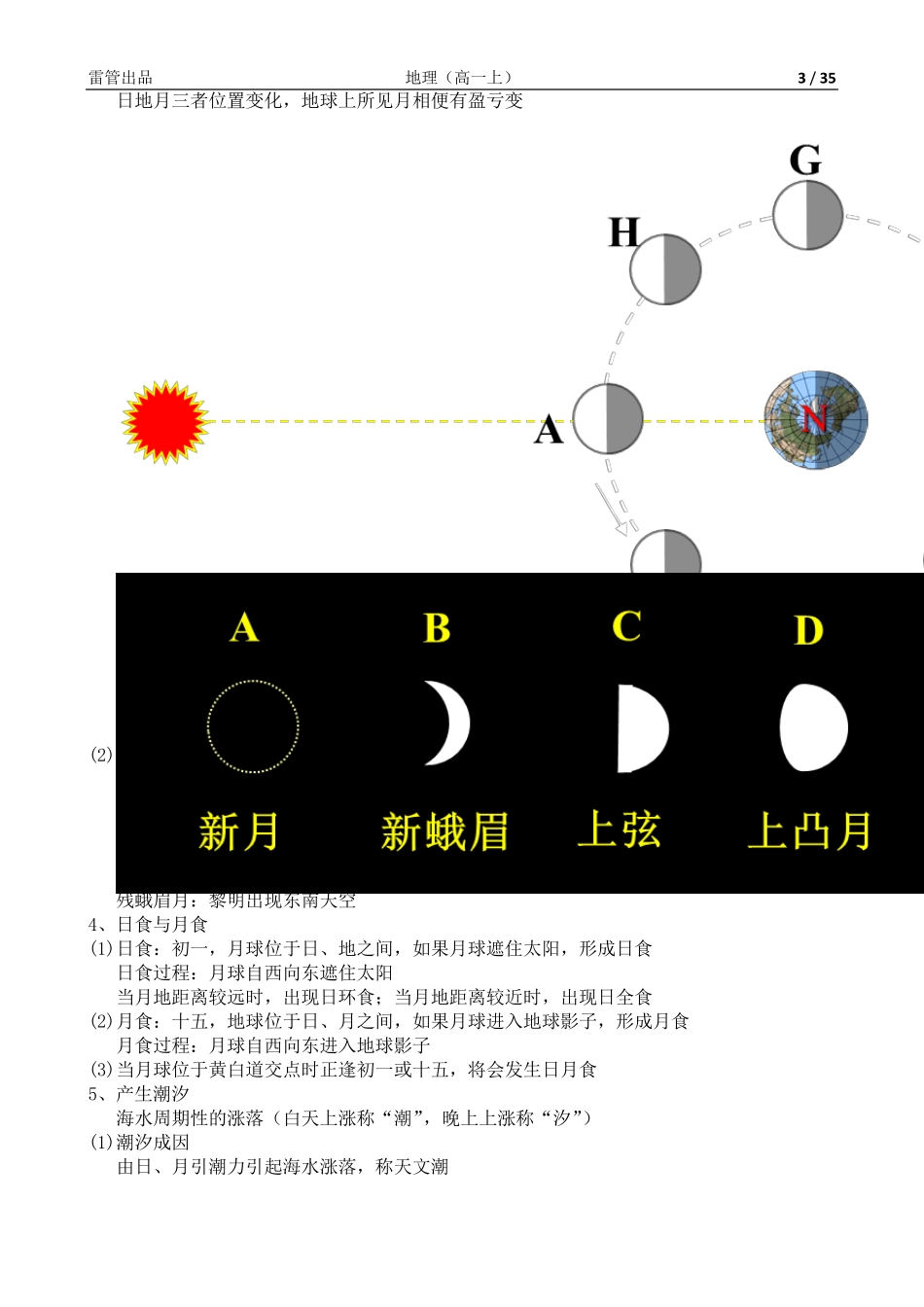上海高中地理第一册笔记整理_第3页