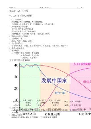 上海高中地理第二册笔记整理