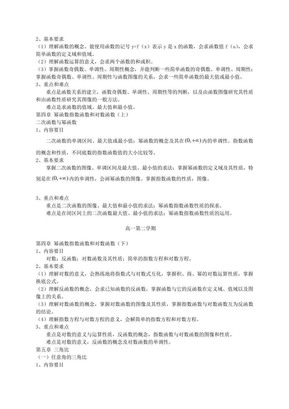 上海高中数学难点重点教材解析(大纲)_第2页