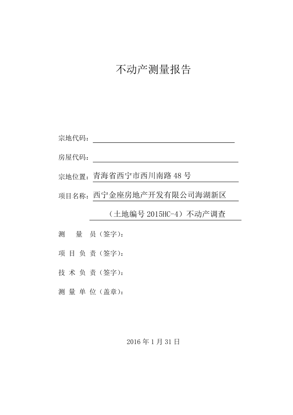 不动产测量报告模板_第2页