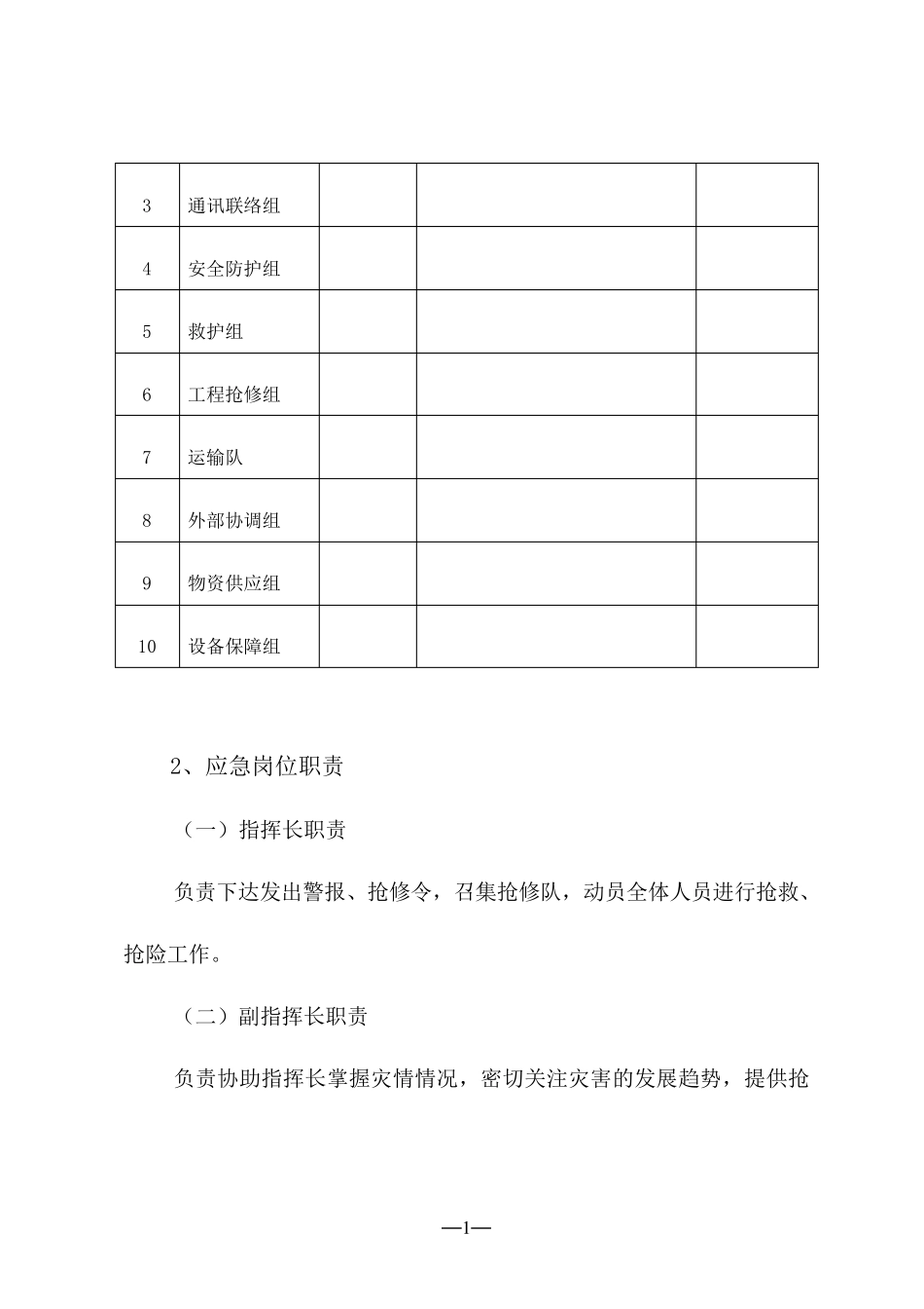 不可抗力自然灾害应急预案_第2页