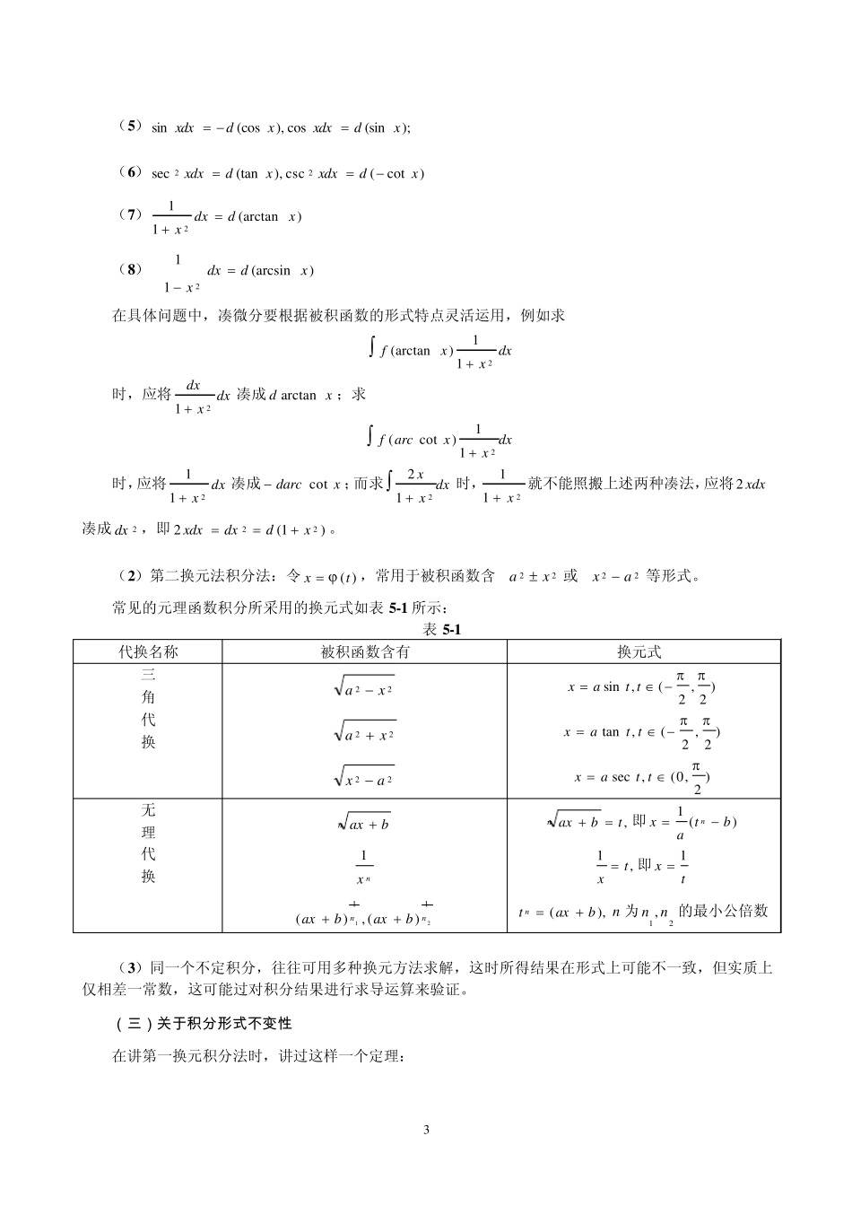 不定积分的例题分析及解法_第3页