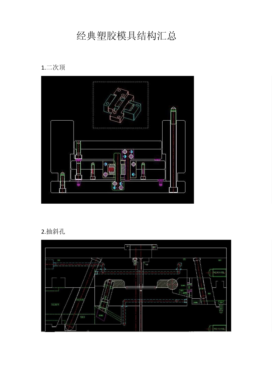 不得不看的经典塑胶模具结构_第1页