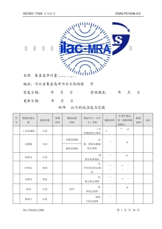 不确定度参考