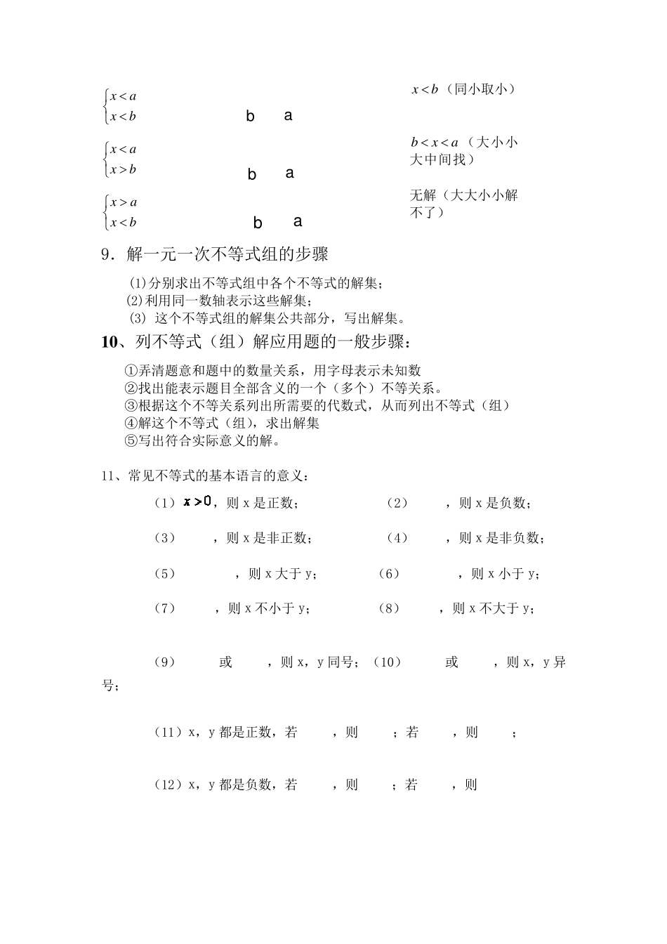 不等式与不等式组知识点_第3页