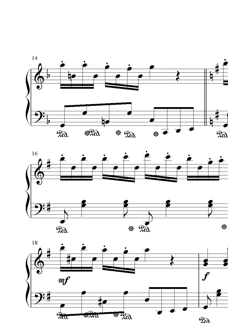 不能说的秘密钢琴曲谱全集_第2页