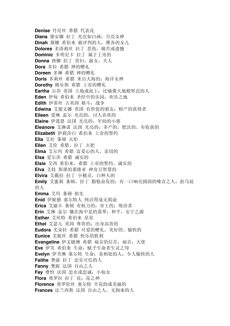 不要随心给自己起英文名字了～～因为内行们知道每个英文名字背后的意思哦～～女生版_第3页