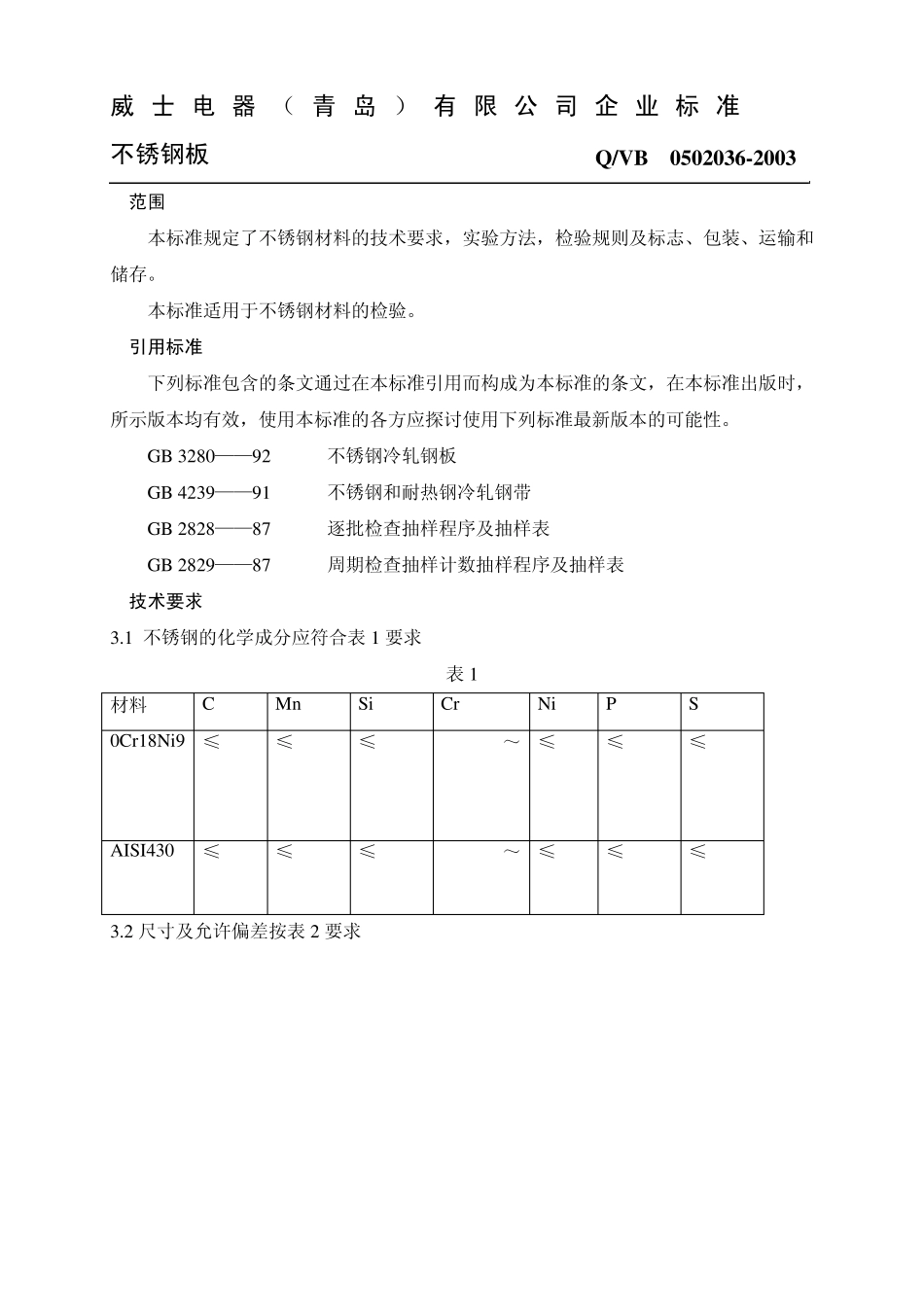 不锈钢材料的技术要求_第2页