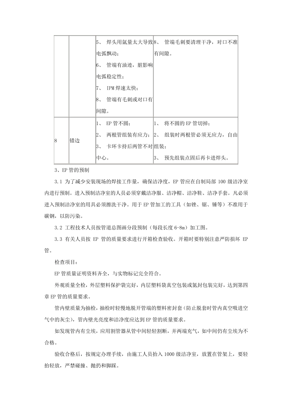 不锈钢管道(EP管)施工工艺_第3页
