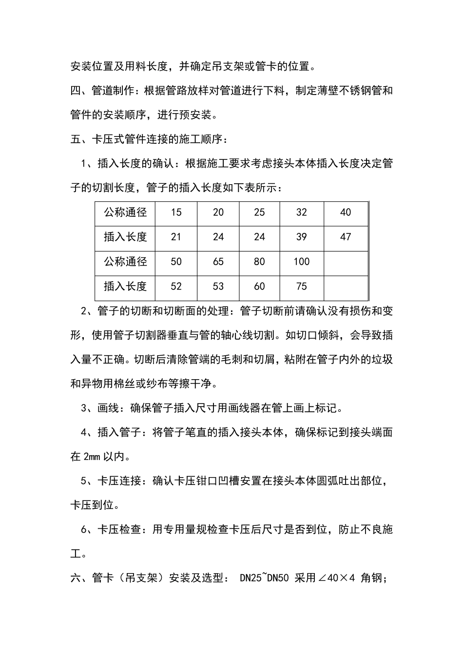 不锈钢给排水专项施工方案_第2页