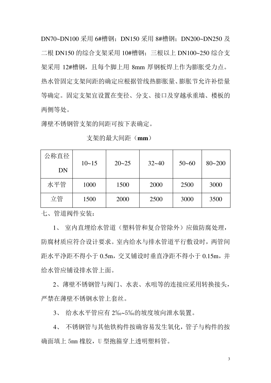 不锈钢给排水专项施工方案1_第3页