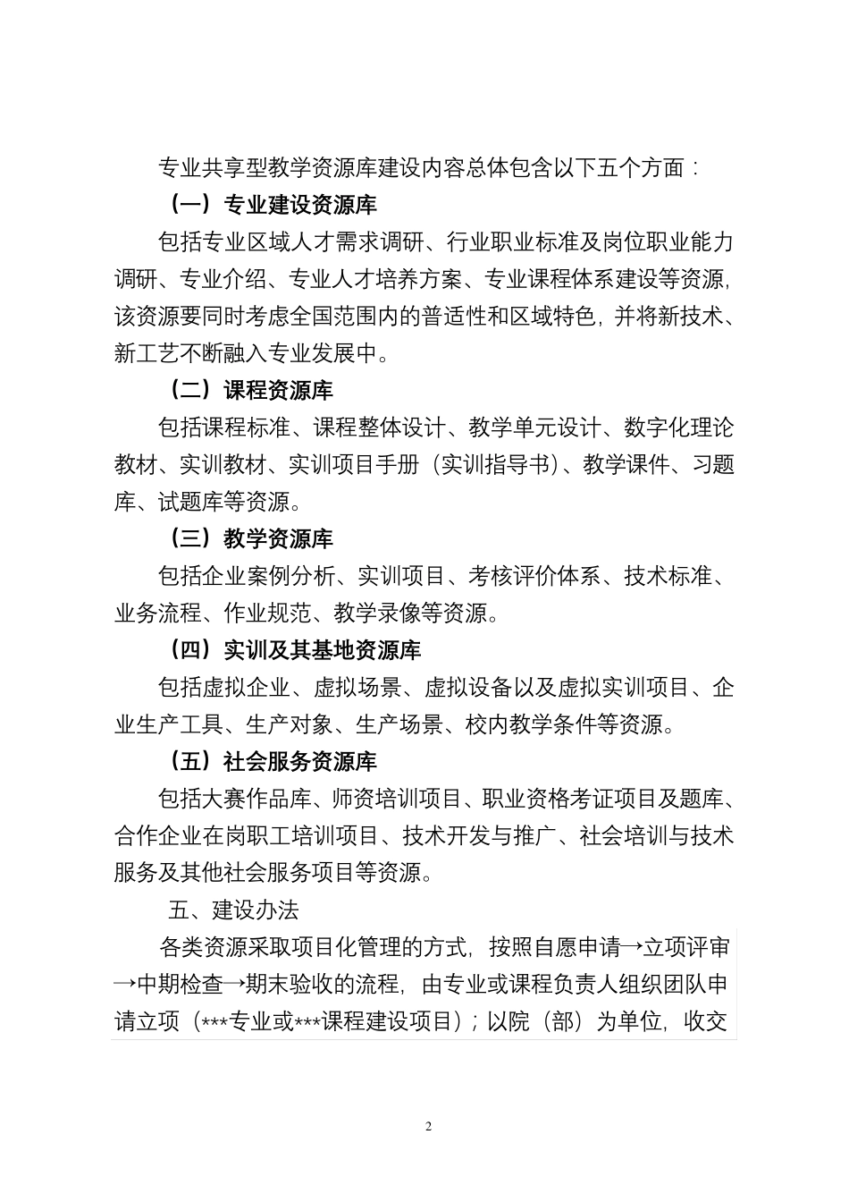专业共享型教学资源库建设实施方案_第2页