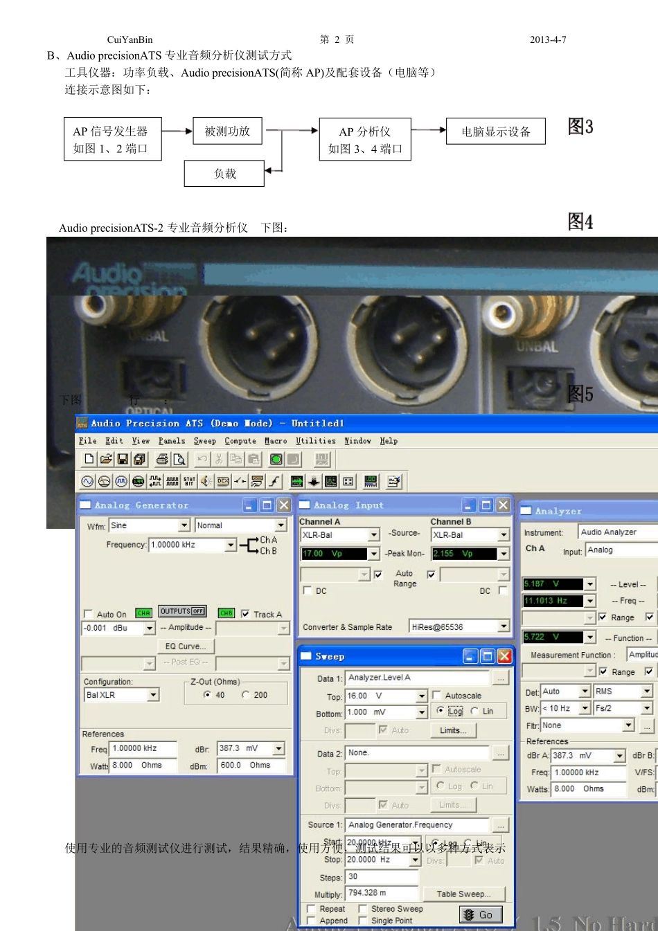 专业功放主要指标性能测试_第2页