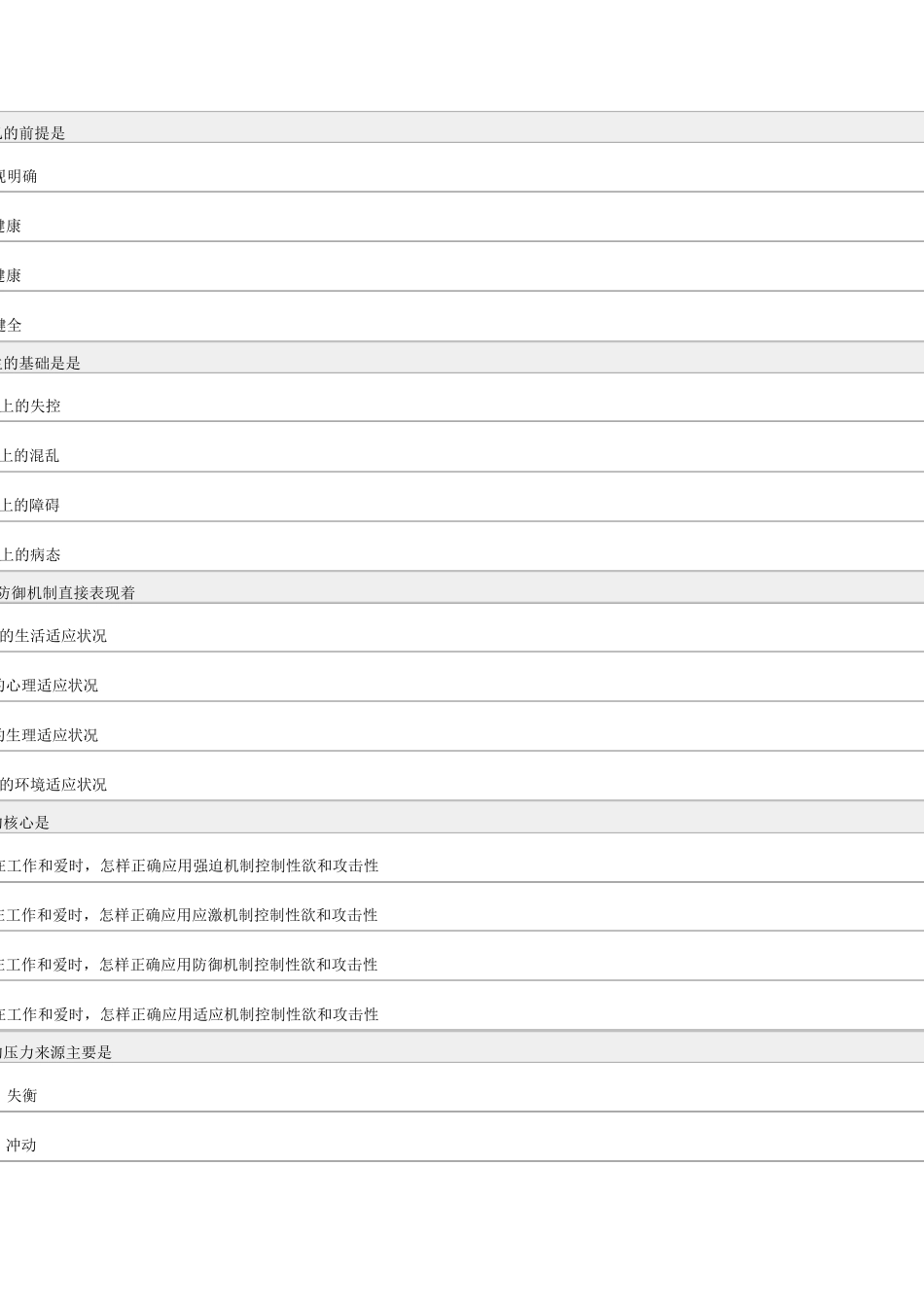 专业技术人员心理健康试题和答案2_第3页