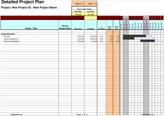 专业的用Excel做的Project甘特图