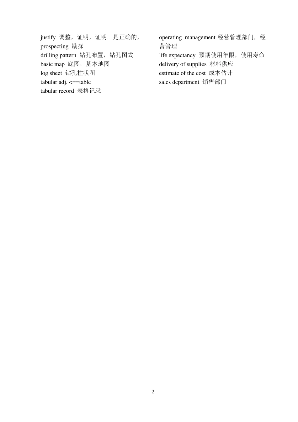 专业英语词汇(煤矿类)_第3页