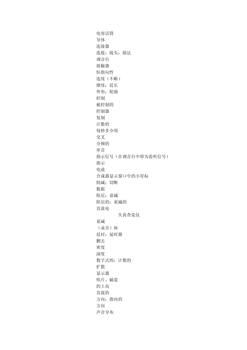 专业音响英文汇_第3页