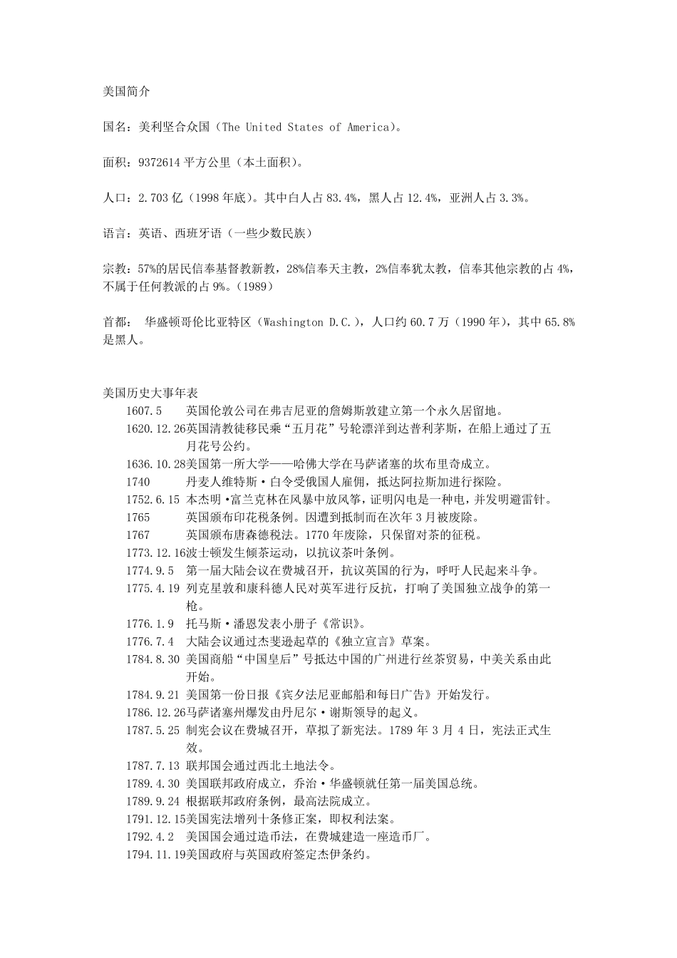 专八人文知识完全版：英美概况_第1页