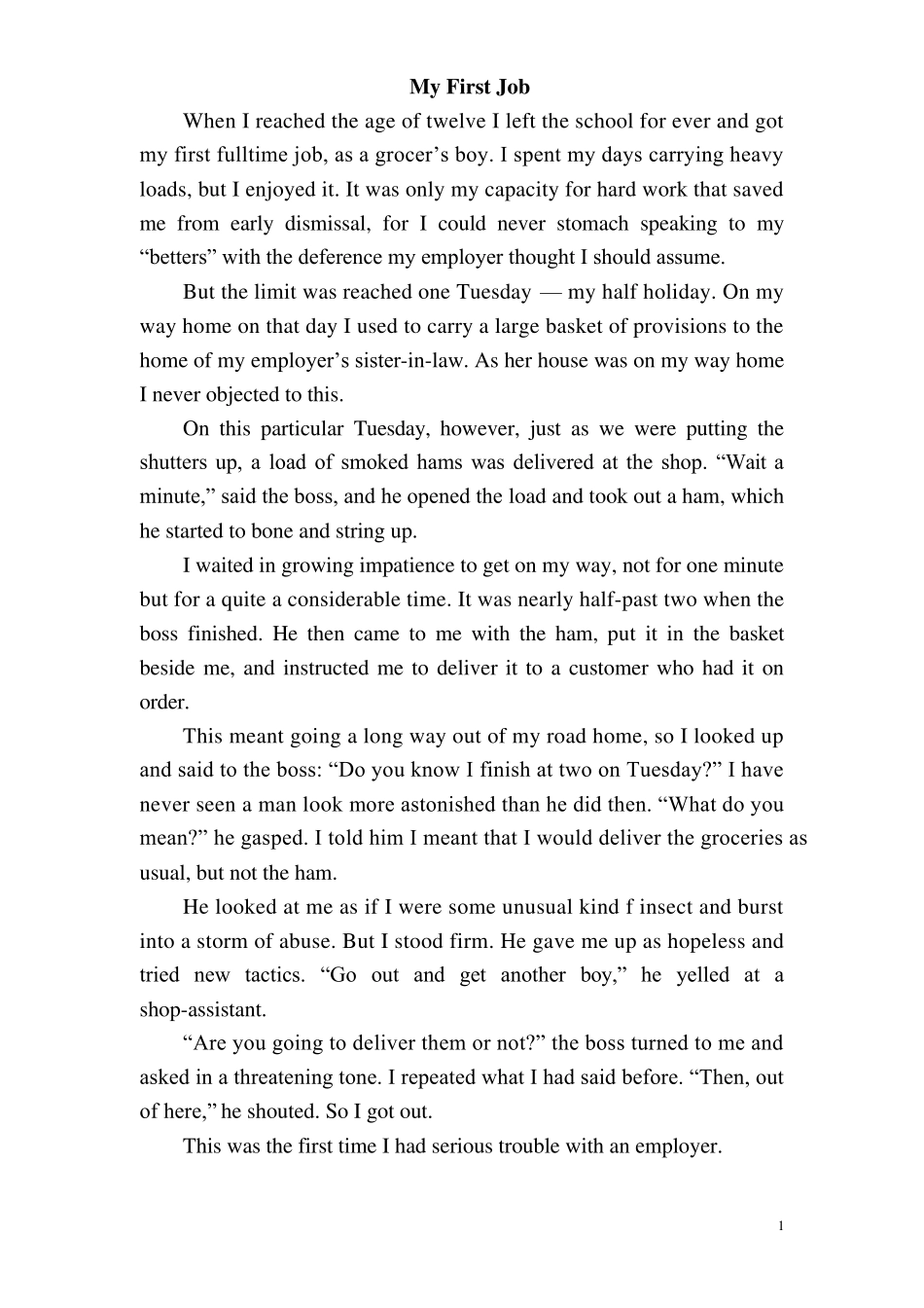 专八英译汉段落翻译中英文对照_第1页