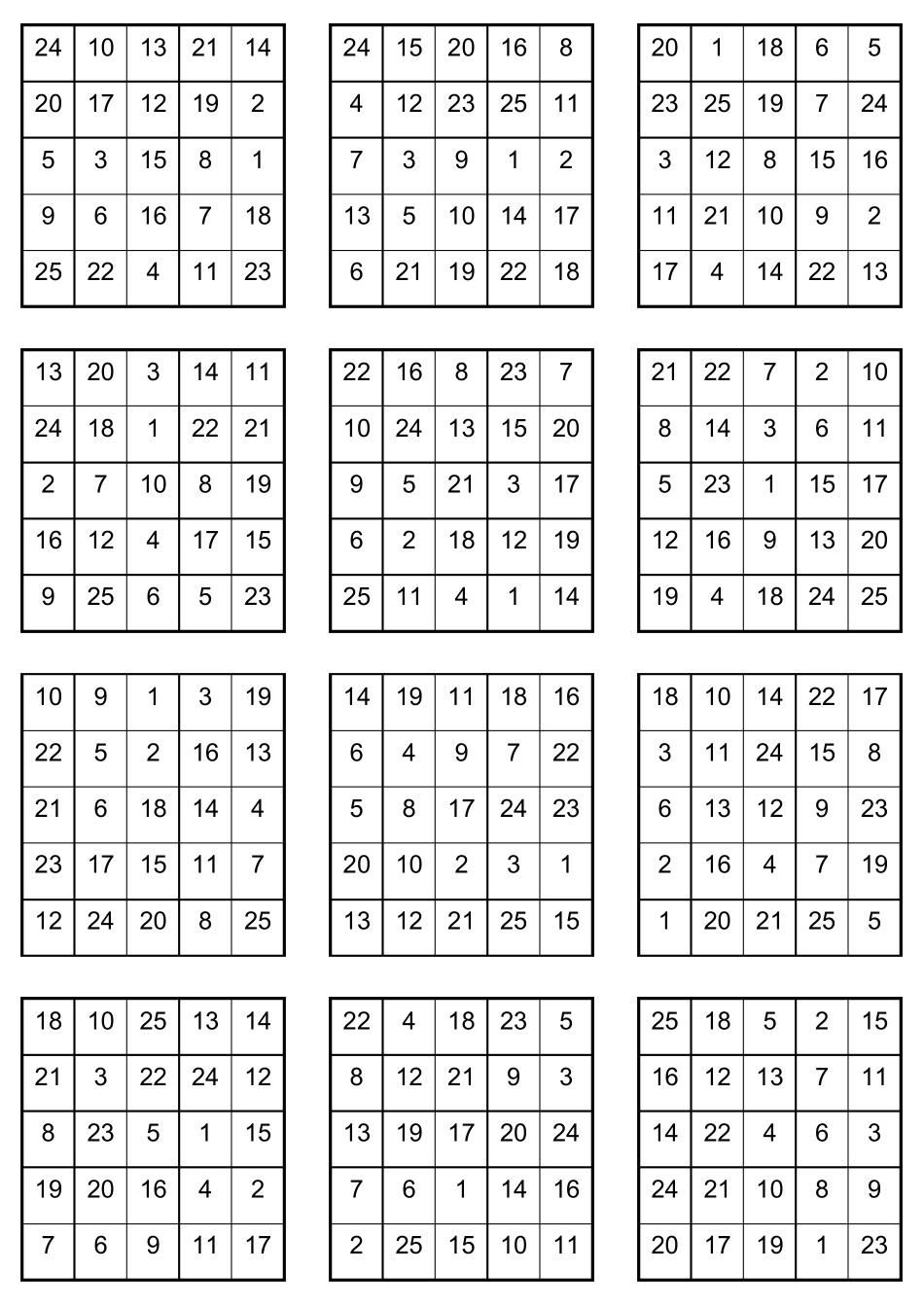 专注力训练舒尔特方格(可直接打印)_第1页