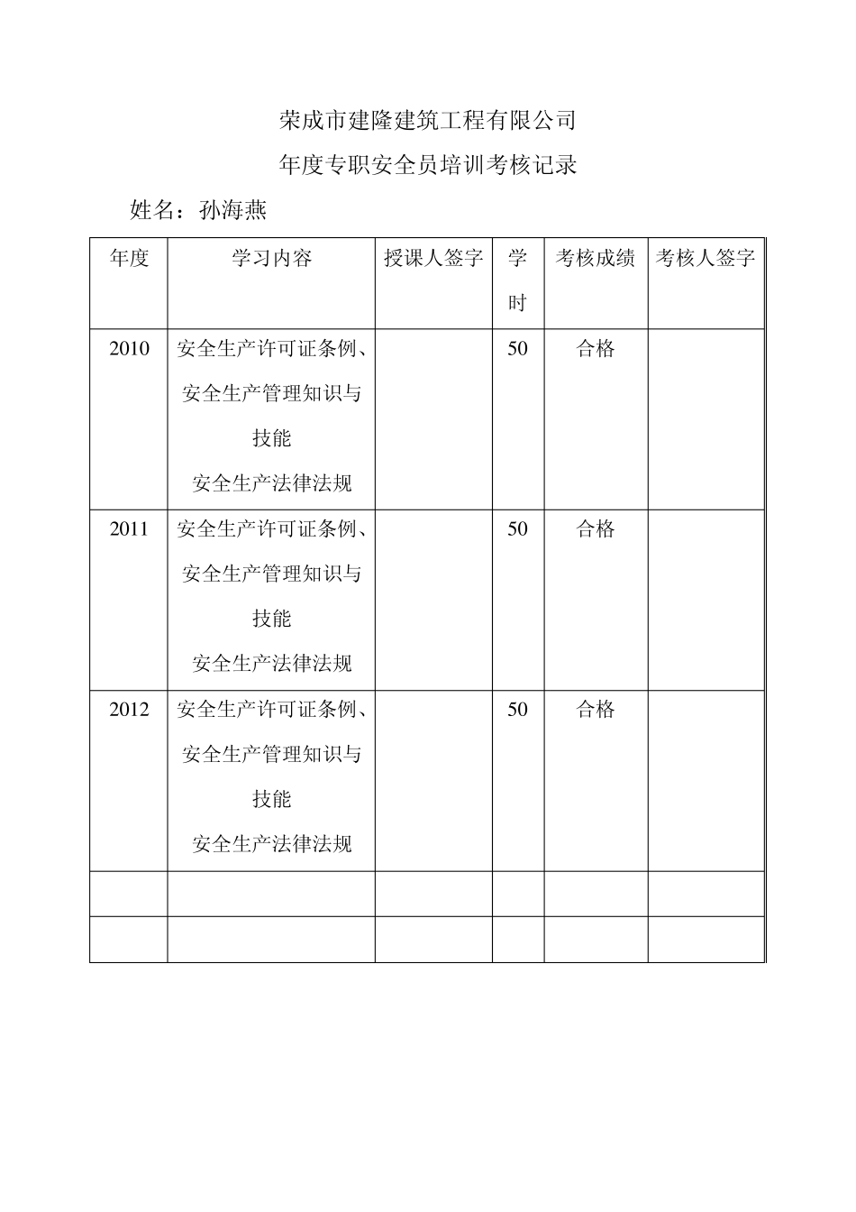 专职安全员培训合格证明_第3页
