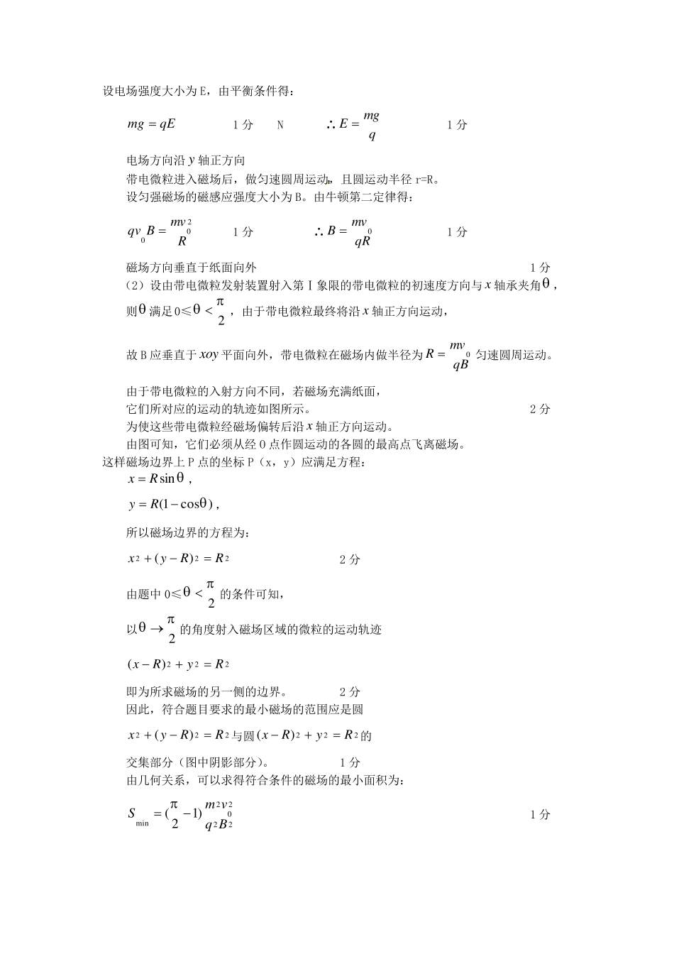 专项练习磁场的最小面积求解_第2页