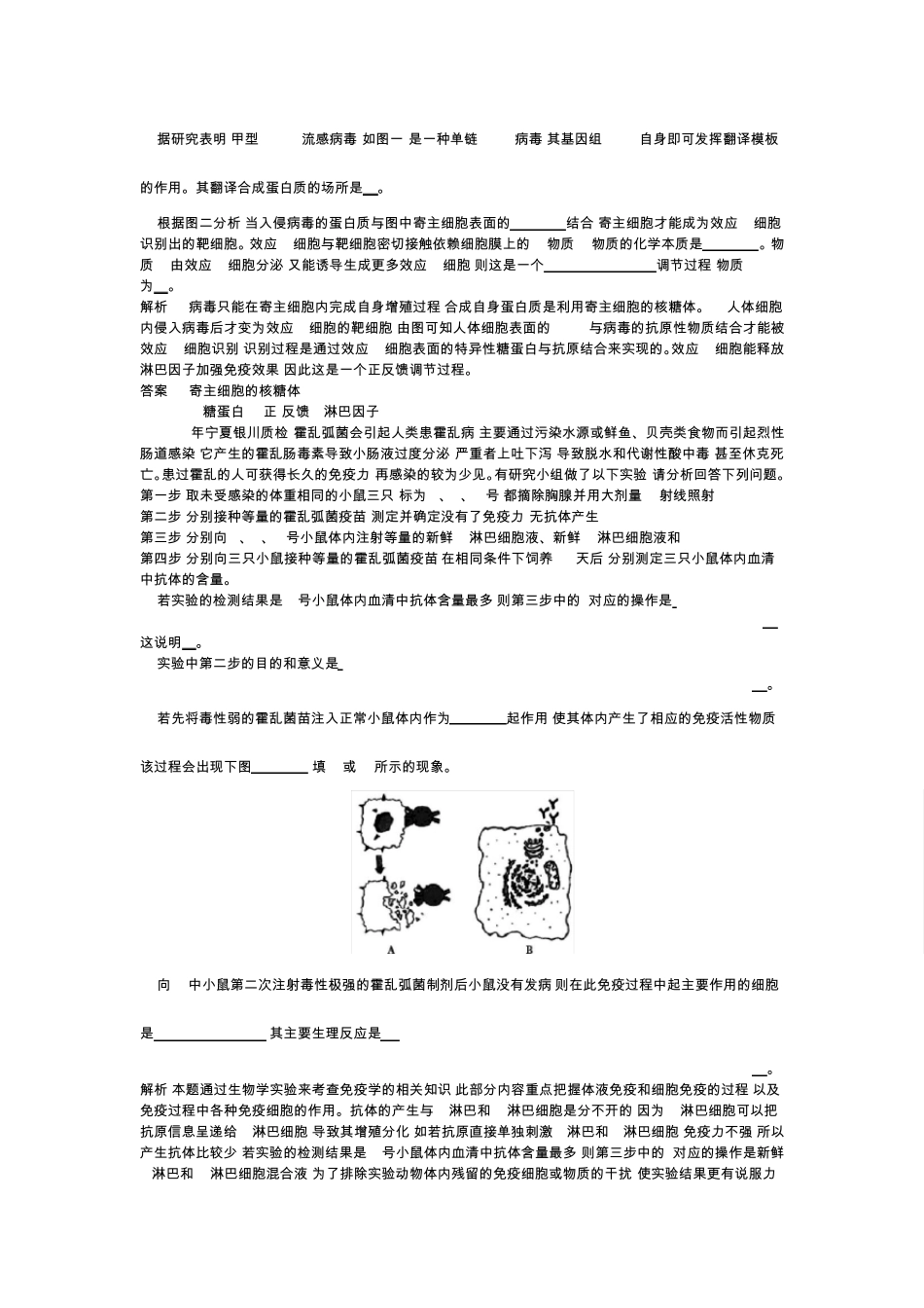 专题16免疫调节(高三年生物第一轮复习)_第3页