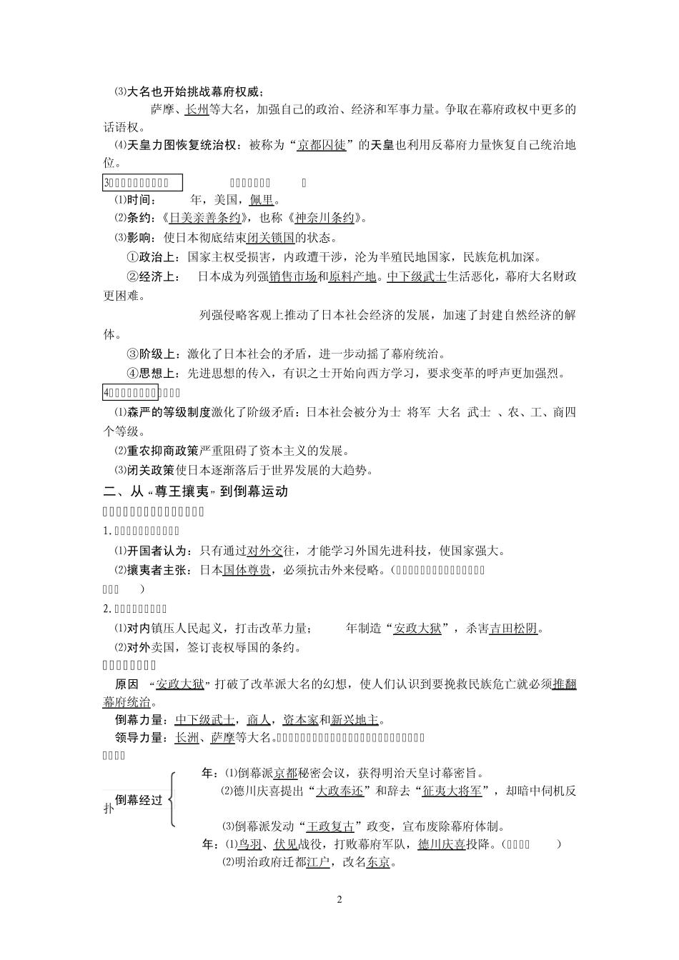 专题八：日本明治维新_第2页