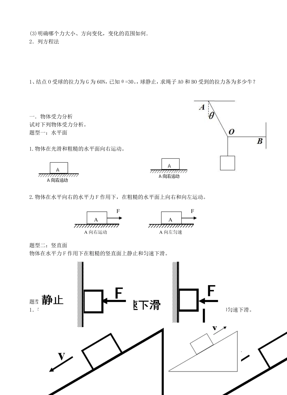 专题受力分析_共点力的平衡_第3页