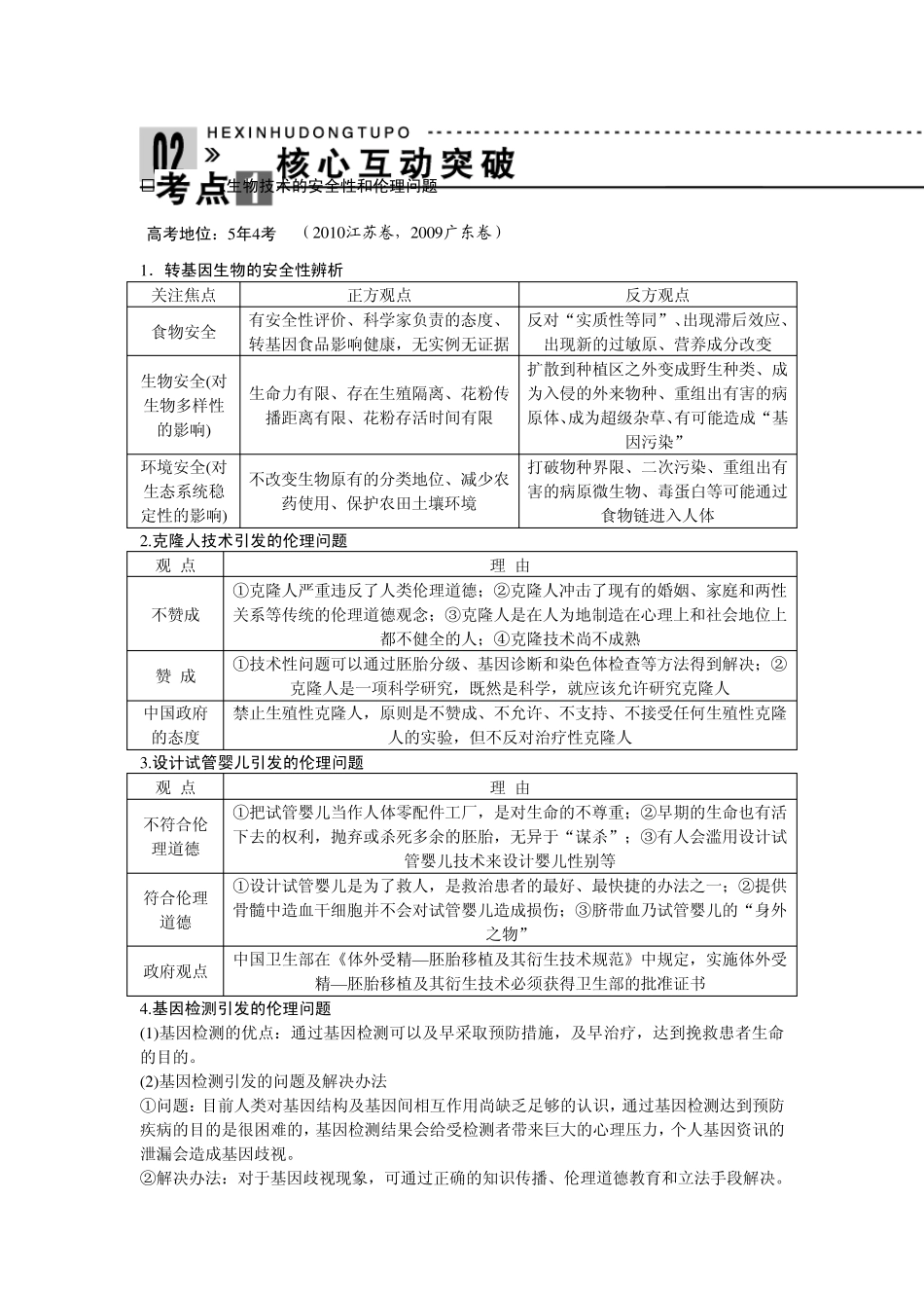 专题四生物技术的安全性和伦理问题_第3页